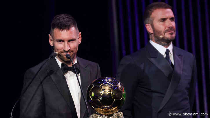 Messi's Ballon d'Or will be celebrated by Inter Miami in exhibition vs. NYCFC