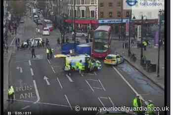 Tooting High Street: Person fights for life after crash with 131 bus
