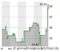 Iron Mountain-Aktie mit großen Kursgewinnen (58,0090 €)