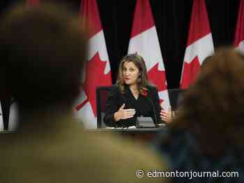 Ottawa to determine how much Alberta could get out of CPP: Freeland