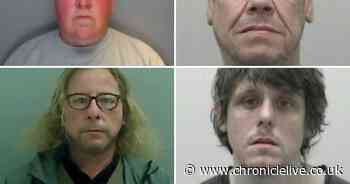 These are the faces of perverts who thought they were talking to kids online but were snared by undercover police