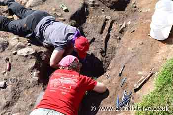 Northumberland Roman fort excavations uncover mysterious grave