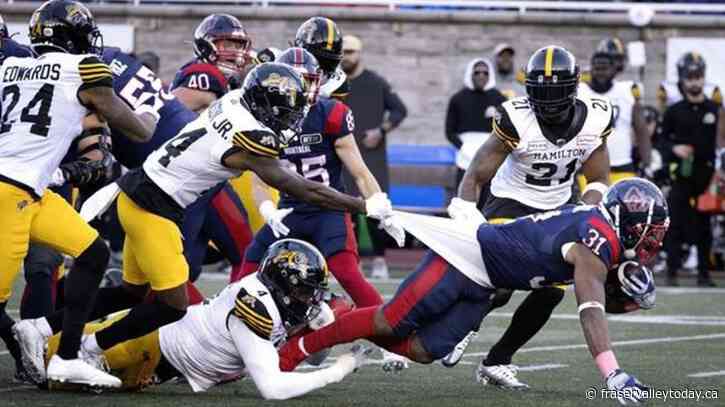 Alouettes host Tiger-Cats in East Division semifinal to kick off CFL playoffs