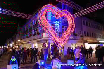 Blue Night in Bad Oeynhausener Innenstadt mit ganz viel Herz