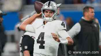 New quarterback, familiar number: Rookie Aidan O'Connell ready for starting opportunity