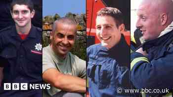 Tributes to firefighters lost in Warwickshire warehouse blaze