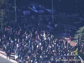 Protesters gather in Durham to demand ceasefire in Israel-Hamas war