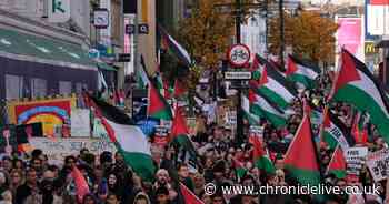 Hundreds attend 'Palestine Needs You' march in Newcastle city centre