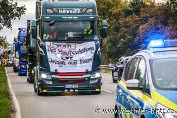 Trucker-Protest gegen Mauterhöhung: So lief die XXL-Demo