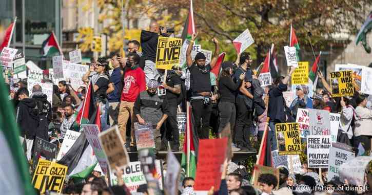 Usa, migliaia di persone nelle strade di Washington per chiedere il cessate il fuoco a Gaza