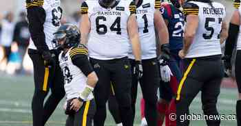 Hamilton Ticats season comes to crashing end with playoff loss in Montreal