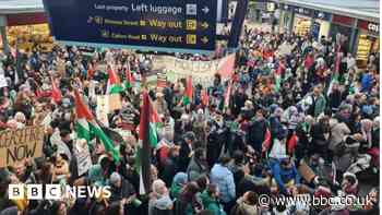 Pro-Palestinian protesters occupy railway stations