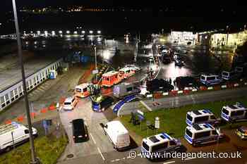 Hamburg airport closed after armed man rams vehicle with child through gate