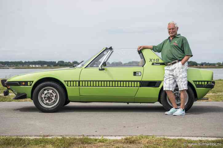 Carmelo viel 46 jaar geleden als een blok voor deze groene Fiat X1/9