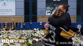 Adam Johnson: Crowds gather to pay tribute to ice hockey player