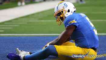 Chargers put WR Palmer on IR, get Guyton back