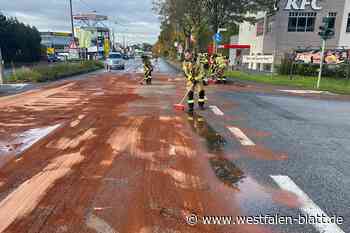 Kilometerlange Ölspur quer durch Bad Oeynhausen