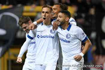 KAA Gent draait onmondig Charleroi in de gehaktmolen en blijft in het spoor van Union SG en Anderlecht