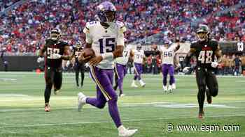 Dobbs replaces injured Hall, leads Vikings to win