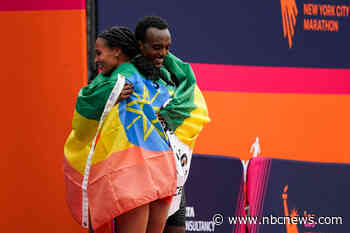 Tamirat Tola sets NYC Marathon course record to win men’s race; Hellen Obiri takes women’s title