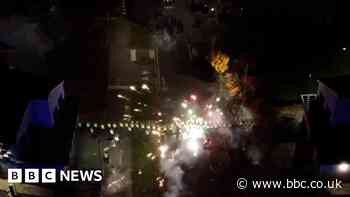 Police petrol bombed in Edinburgh Bonfire Night disorder