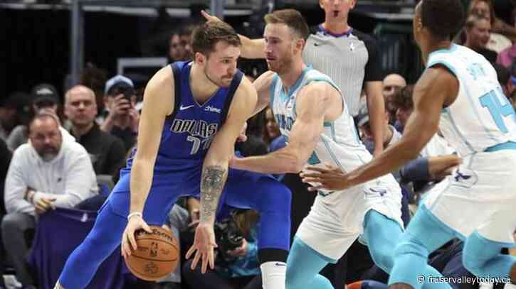 NBA roundup: Mavericks bounce back from 1st loss to beat Hornets 124-118
