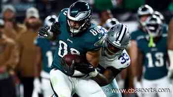 Eagles TE Dallas Goedert fractures forearm in victory over Cowboys, set to miss time, per report