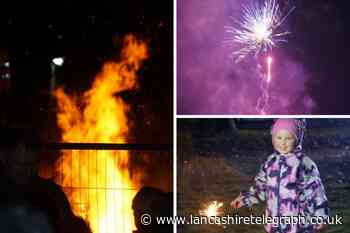 Thousands enjoy fireworks and bonfire displays in Blackburn
