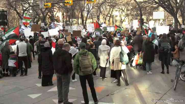 Man arrested at demonstration over Israel-Gaza war