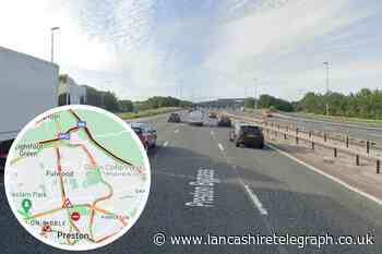 Warning of lane closure and delays on M6 after vehicle fire