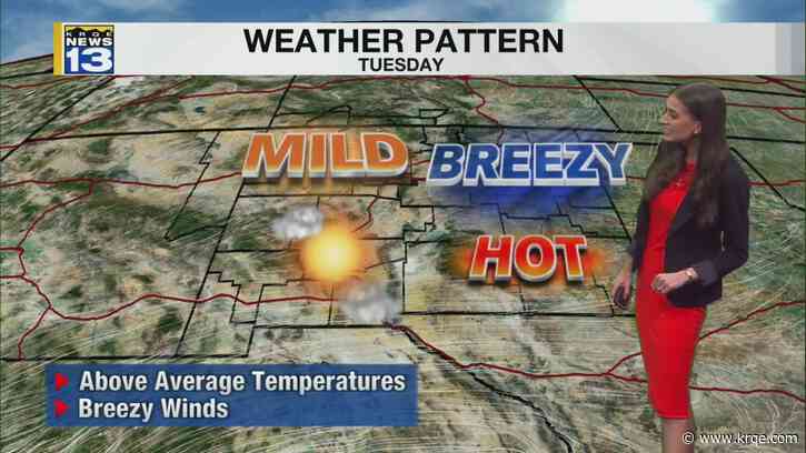 Warm and windy to kick off the week around New Mexico