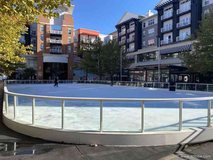 The Pentagon Row outdoor ice skating rink has opened for the season