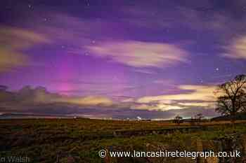 Pictures of northern lights over Great Harwood and Mellor