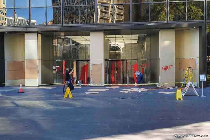 NEW: Arlington office building housing Israeli defense firm vandalized