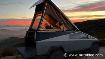 See inside the prototype for a new $24,000 Tesla Cybertruck camper attachment