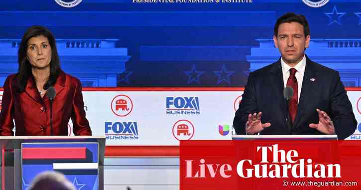 Nikki Haley and Ron DeSantis potent challengers to Biden in swing states, poll shows – as it happened