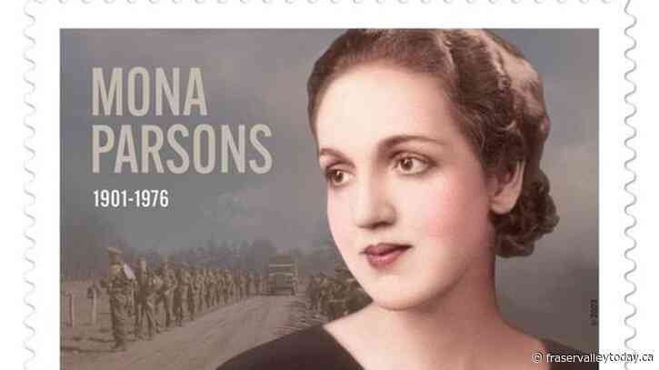 Stamp of Mona Parsons, jailed by Nazis for aiding aircrews, unveiled in Nova Scotia