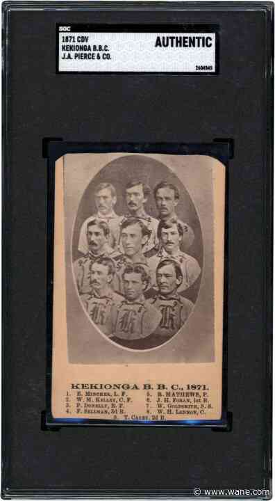 Online auction features rare photo of 1871 Fort Wayne Kekiongas baseball team