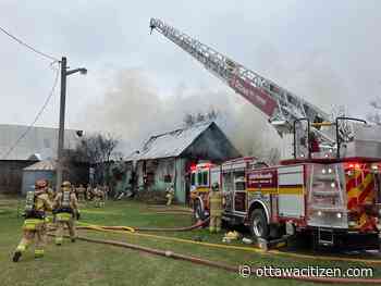 Barn burns on First Line Road