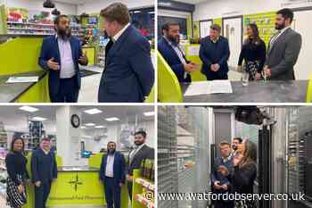 Dean Russell visits Abbots Park Pharmacy for Ask Your Pharmacist Week