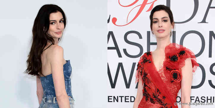 Anne Hathaway Rocks Two Unique Looks During Last-Minute Hosting Gig for CFDA Fashion Awards 2023
