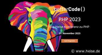 heise-Angebot: betterCode() PHP 2023: Frühbucherrabatt um eine Woche verlängert