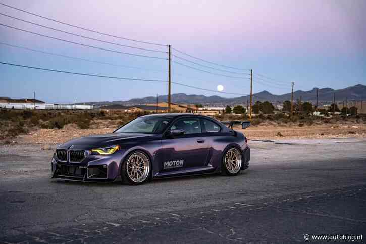 Blubberdikke paarse BMW M2 is nu helemaal af