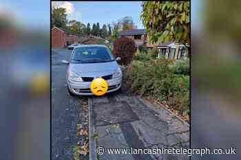 Car recovered by police after blocking footpath in Leyland