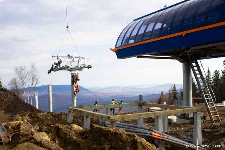 Maine's Biggest Ski Resort Shares Update On New Chairlift