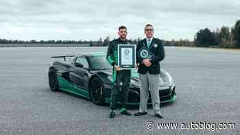 Watch Rimac Nevera set a speed record of 171 mph — in reverse