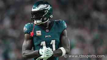 Eagles' A.J. Brown shocked upon learning his nephew's favorite NFL player is Vikings' Justin Jefferson