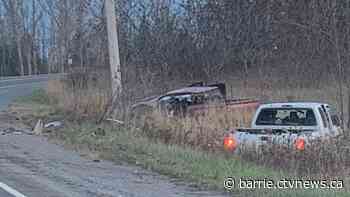 Driver suffers life-threatening injuries after pickup trucks collide on Highway 35