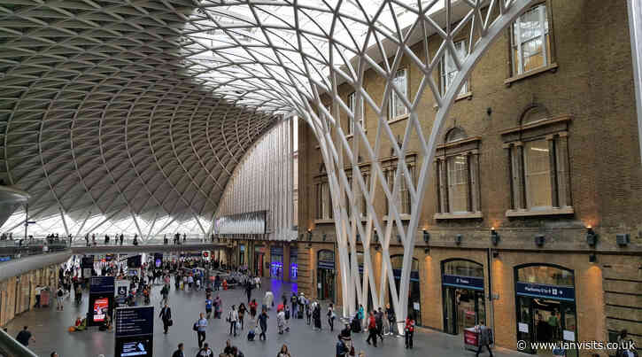 Hardly any trains out of King’s Cross station on Sunday 3rd December
