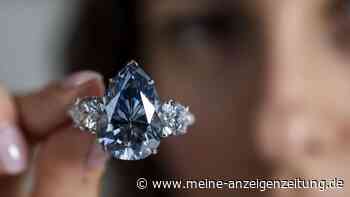 Blauer Diamant in Genf für 41 Millionen Euro versteigert